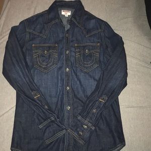 True religion Denim button up